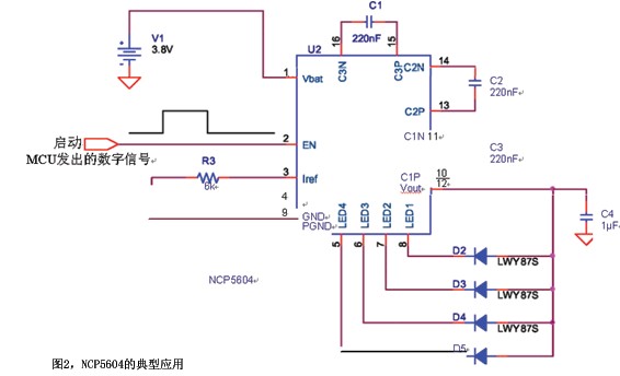 NCP560典型应用