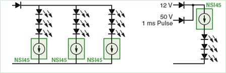 NSI45汽车外部和内部照明恒流稳流器