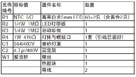 自制LED照明灯