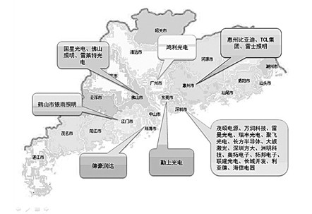 广东led企业分布图