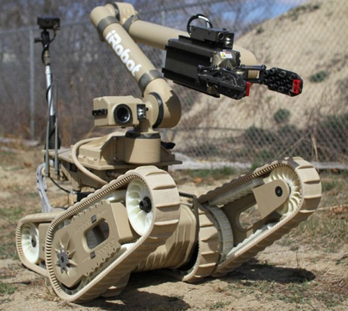 irobot的710warrior重载荷机器人能够爬楼梯,运送负载,处理爆炸物