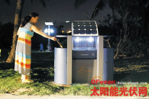 三亚：太阳能灭虫 垃圾桶无扰