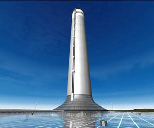 美国沙漠建世界第一大最高太阳能发电塔（图）