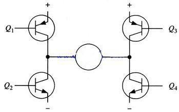H桥驱动电路原理图及使能控制和方向逻辑
